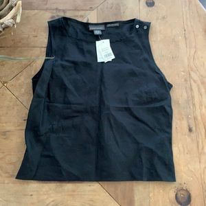 Brand new Banana Republic 100% Linen Black Top